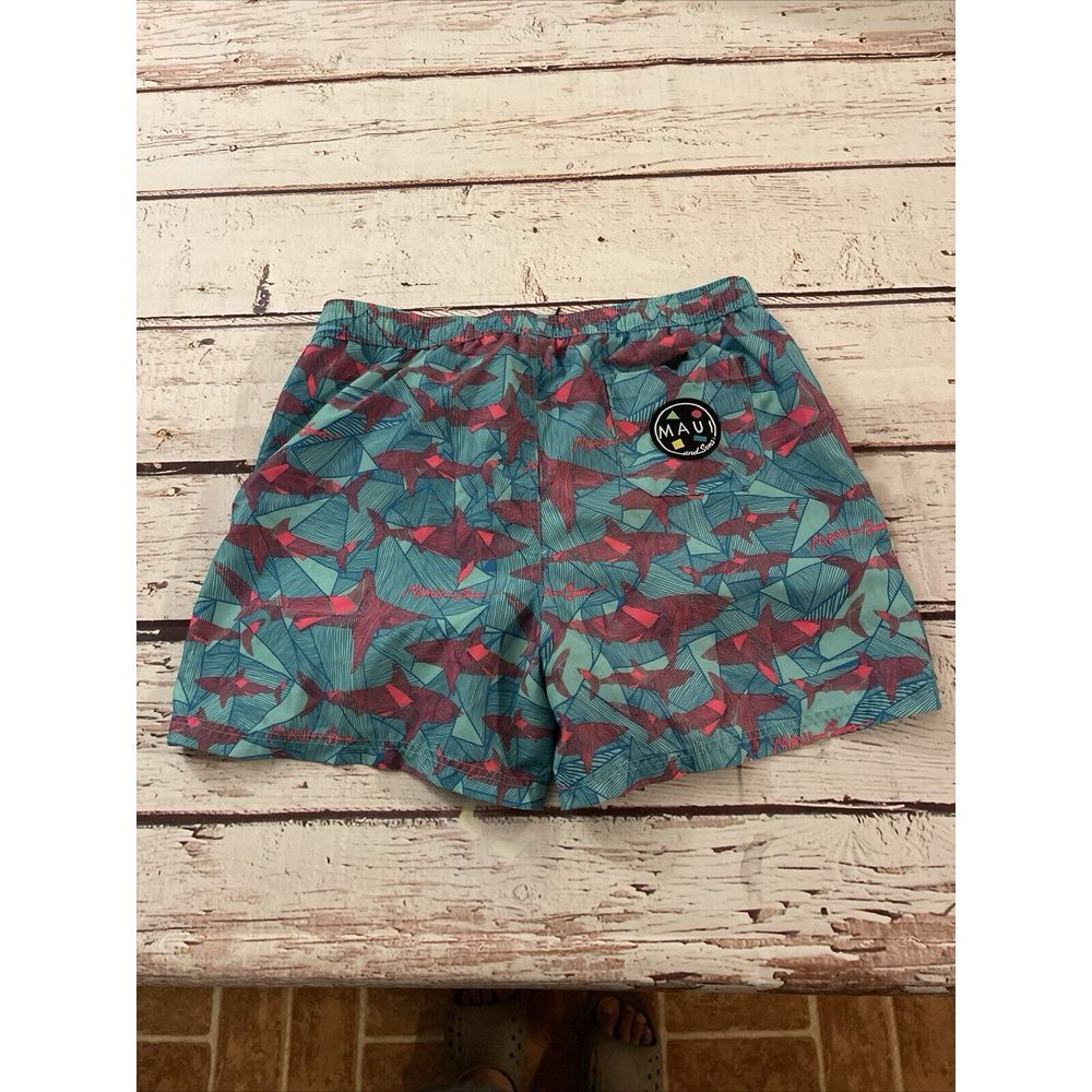MAUI and SONS Pool Shorts Swim Trunks Surf Beach Size Large Mens